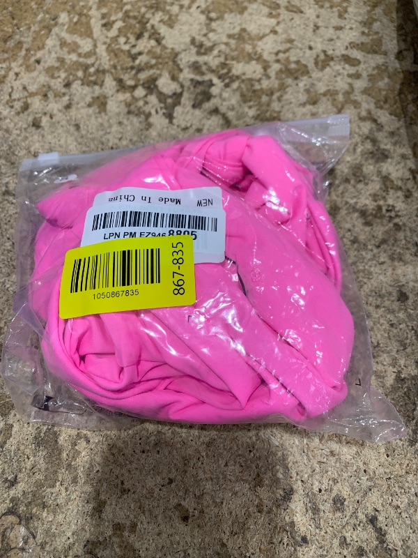 Photo 1 of (USED/FAIR) (BAGGED) (SMALL) 2 Piece Light Pink Bikini Swimsuit for Women Set Sexy Front Kont Push Up High Waisted High Cut Bathing Suit S