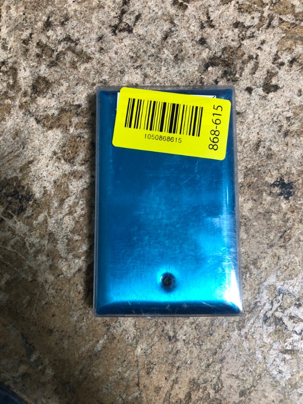 Photo 1 of [10 Pack] BESTTEN No Device Stainless Steel Wall Plates with ?hite or Clear Plastic Film, Blank Metal Outlet Cover, Durable Corrosion-Resistant Industrial Grade Materials, H4.53” x W2.76”
