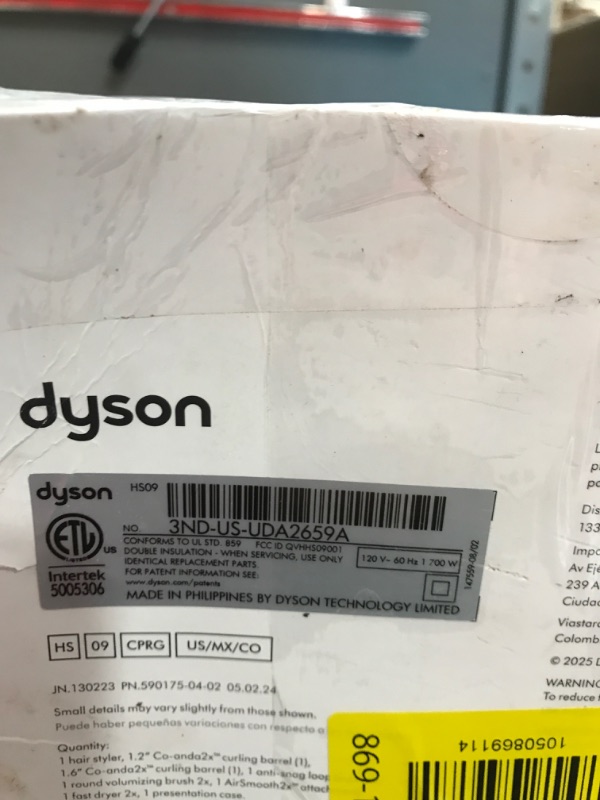 Photo 1 of (ACCESSORIES ONLY)***PARTS ONLY***Dyson Airwrap Co-anda2x™ Multi-Styler and Dryer Straight+Wavy in Ceramic Pink