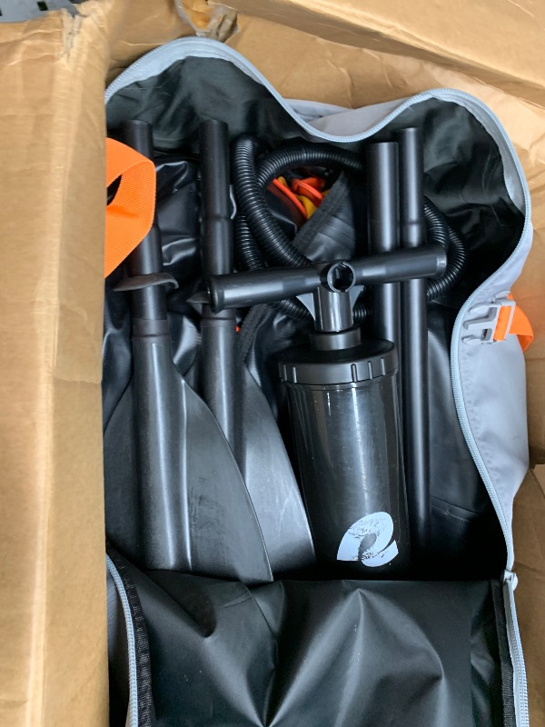 Photo 1 of (used)(please see all images) Retrospec Coaster 1 Person Inflatable Kayak, 220lb Weight Capacity, Puncture Resistant, Lightweight Inflatable Kayak