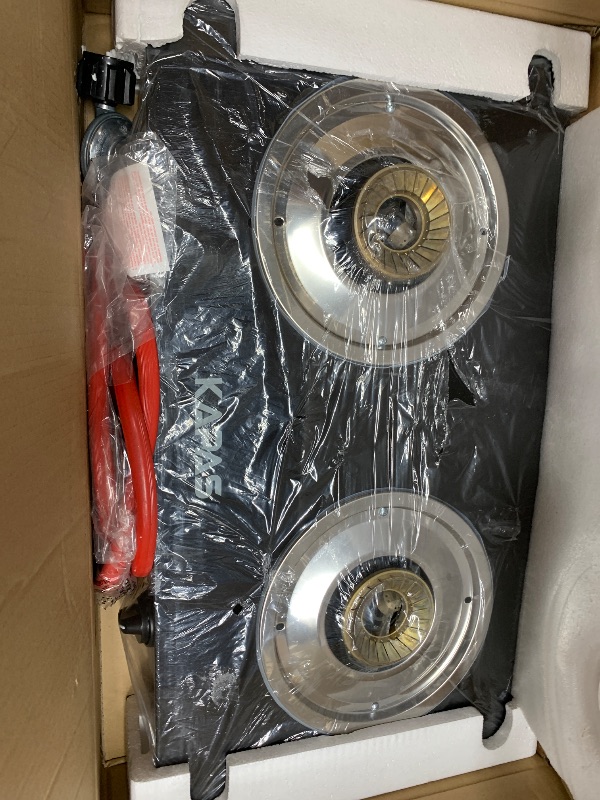 Photo 1 of ***************Missing parts/minor damage************
Outdoor & Indoor Portable Propane Stove, Single & Double Burners with Gas Premium Hose for Backyard Kitchen, Camping Grill, Hiking Cooking, Outdoor Recreation (RQ62-LARGE,2Burners)