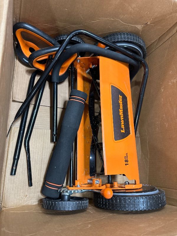 Photo 1 of *** PARTS ONLY *** LawnMaster LMRM1801 Push Reel Lawn Mower 18-Inch 5-Blade