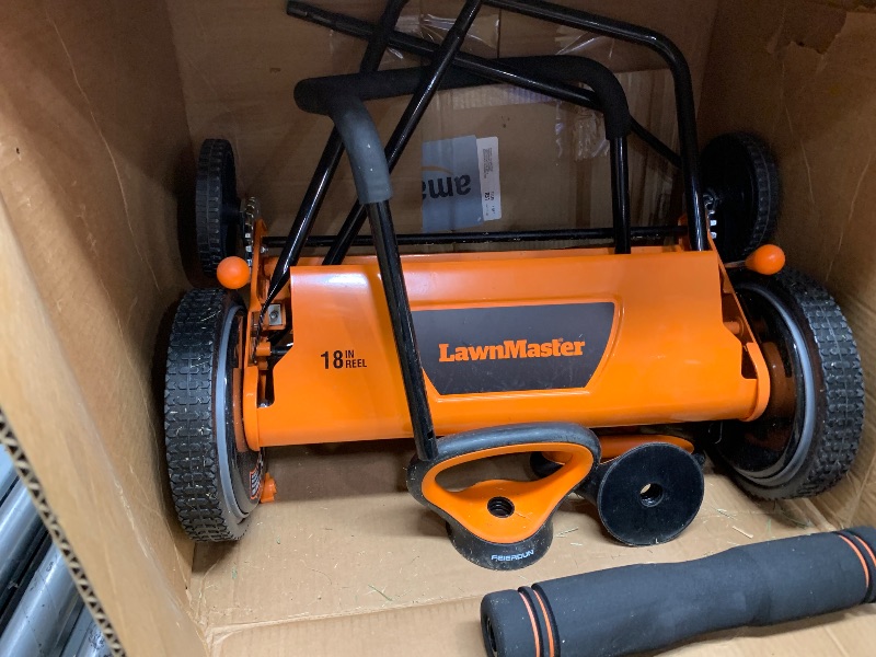 Photo 1 of *** PARTS ONLY *** LawnMaster LMRM1801 Push Reel Lawn Mower 18-Inch 5-Blade
