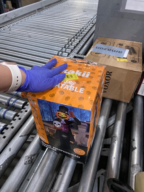 Photo 1 of 12FT Giant Halloween Inflatables Pumpkin Ghost Vampire, Halloween Decorations Outdoor Spooky Blow Ups Yard Decoration Large Huge Creepy Blowups Built-in Full-Body LEDs for Holiday Party Lawn