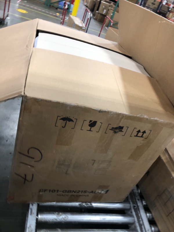 Photo 1 of *partial set *ALIVING Sofa Power Recliner, Zero Wall Reclining Three Seat Top-Grain Leather Couch with Drop-Down Table Tray, USB Charging & Side Pockets, Orange Brown