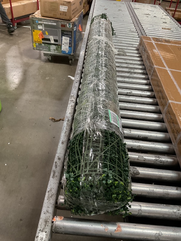 Photo 1 of ODTORY Artificial Ivy Privacy Fence Wall Screen: 6FT X 12FT (72 sqft) UV-Anti Faux Boxwood Roll Panels Greenery Backdrop Ivy Vine Leaf Hedges Fence Panels for Indoor Outdoor Green Decor