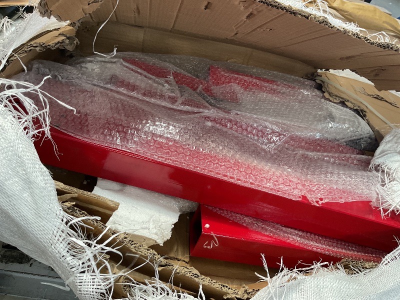 Photo 1 of GarveeTech 2 Ton Engine Hoist, Folding Cherry Picker Engine Hoist with Lever and 6 Casters, Heavy Duty Hydraulic Shop Crane, Engine Crane Lifter for Workshops Garage Warehouse, Red