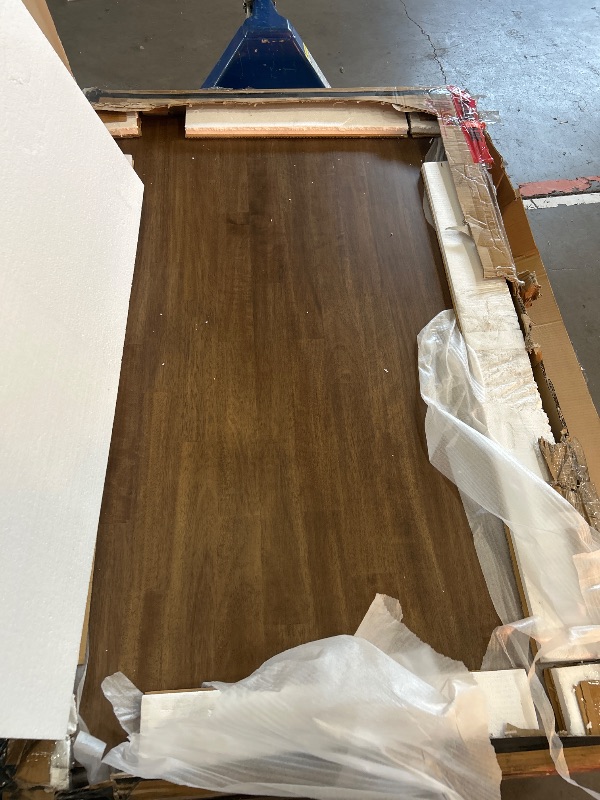 Photo 1 of *** MAY BE A PARTIAL SET ***Lexicon Dining Table Set for 6 with Chairs, Wood 7 Piece Farmhouse Dining Room Table and Chairs Set of 6, Cross Back, Easy Assembly Seater for Indoor Home, Dinner, Kitchen, Cherry/White