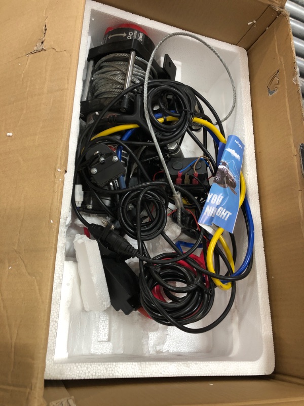 Photo 1 of (used)(unknown if complete) Nilight Electric Winch 12V Waterproof IP68 Towing Winches 