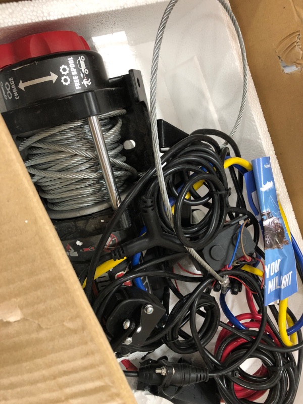 Photo 1 of (used)(unknown if complete) Nilight Electric Winch 12V Waterproof IP68 Towing Winches 