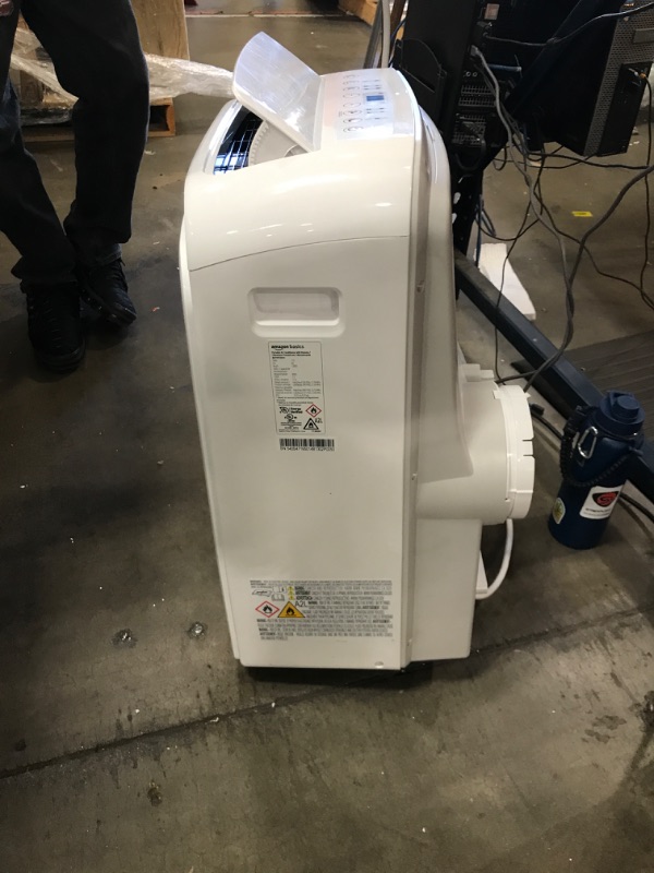 Photo 1 of  BROKEN WHEEL*
Amazon Basics 3-In-1 Portable Air Conditioner, 12000 BTU (ASHRAE), Cools Up to 550 Sqf, Portable AC with Cool/Dry (Dehumidifier)/Fan-Only Functions, Auto Mode, Sleep Mode, Timer, White