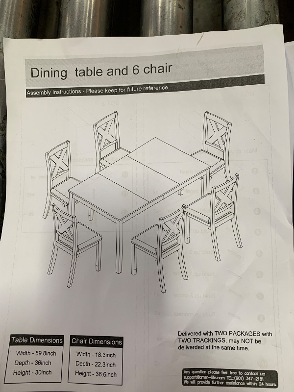 Photo 1 of *** set 1/2 ***dining table and chair 