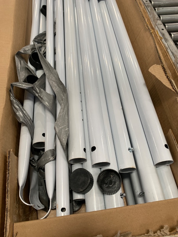 Photo 1 of * not complete set ***DWVO 20x30FT Heavy Duty Party PVC White Tent Wedding Event Shelters Upgraded Galvanized Ripple Canopy with Large Roof Removable Sidewalls & 3 Storage Bags 600D Oxford Commercial