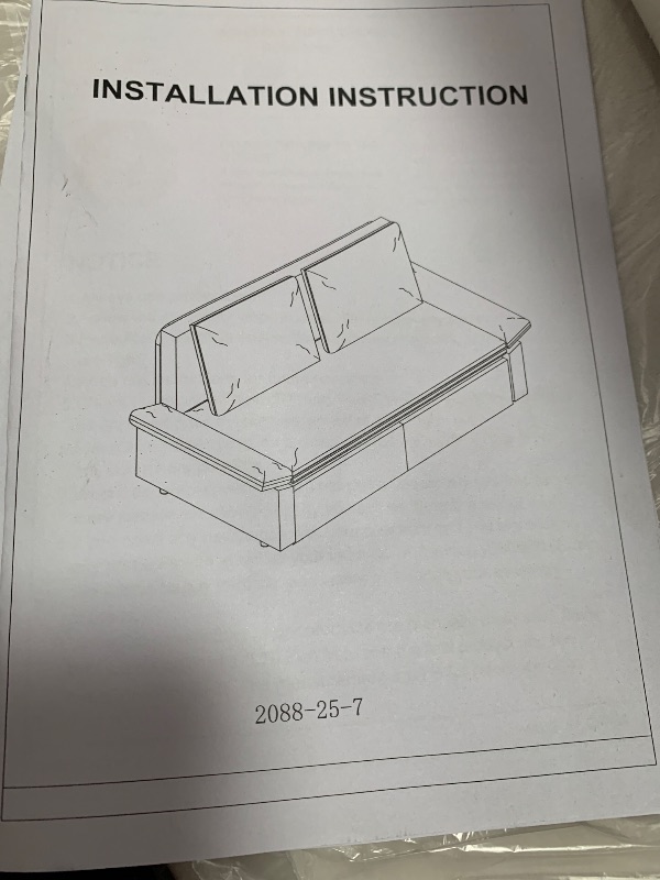Photo 1 of ** not complete set **only pull out couch ***3 in 1 Multi-Functional Convertible Sleeper Sofa Bed, Queen Size Sleeper Loveseat with Pull Out Couch, Velvet Upholstered Futon Couch with Soft Armrest & Detachable Cloud Cushions for Living Room