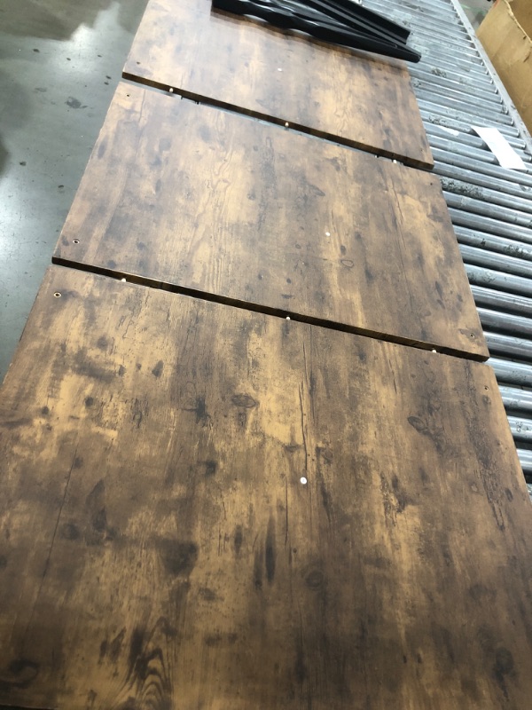 Photo 1 of ** only table *** see notes**IDEALHOUSE 78 Inch Farmhouse Dining Table for 6-8 People, Rectangular Wood Kitchen Table with Heavy Duty Legs, Kitchen Dining Room Table for Dining Room Kitchen, Brown