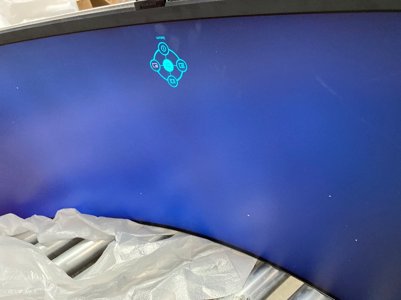 Photo 1 of **screen damaged **SAMSUNG 57" Odyssey Neo G9 (G95NC) Series Dual 4K UHD 1000R Curved Gaming Monitor, 240Hz, 1ms with DisplayPort 2.1, Quantum Mini-LED, DisplayHDR 1000, AMD FreeSync Premium Pro, LS57CG952NNXZA