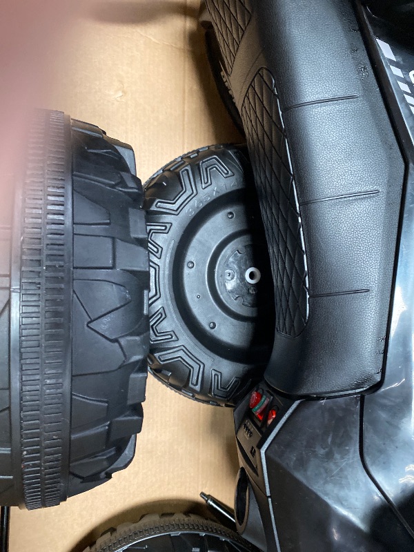 Photo 1 of ** missing parts **Garvee 2-Seater Kids ATV Ride-On, 24V Electric Quad 4 Wheeler with 800W Motors, 7Ah Battery, Bluetooth, MP3, USB, Spring Suspension, Knee Pads