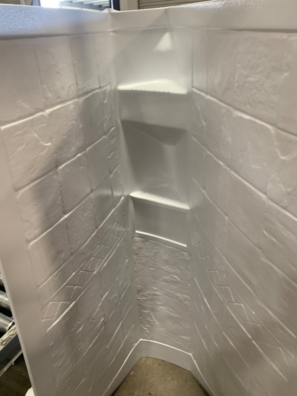 Photo 1 of ** see notes **Lippert Replacement 34"x 34"x 68" White Neo Angle Shower Wall Surround for RVs, Manufactured Homes, Travel Trailers, 5th Wheels, and Motorhomes - 306205