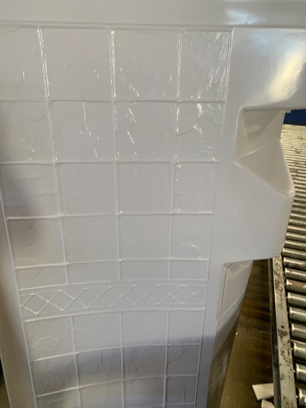 Photo 1 of ** see notes **Lippert Replacement 34"x 34"x 68" White Neo Angle Shower Wall Surround for RVs, Manufactured Homes, Travel Trailers, 5th Wheels, and Motorhomes - 306205
