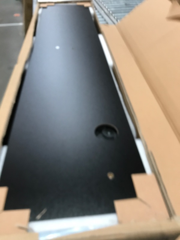Photo 1 of **see note **Win Up Time Manual Standing Desk Height Adjustable - Portable Sit to Stand Home Office Desks - Non-Electric Rising Table with Hand Crank and Rolling Wheels - 55 Inch Black Whole Piece Wood Desktop