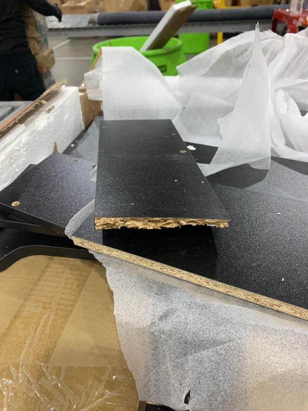 Photo 1 of **See note **Vabches Vanity Desk with Lights, Makeup Vanity Table with Charging Station, 44.9in Big Vanity Set with 5 Drawers & Lots Storage Space, Black