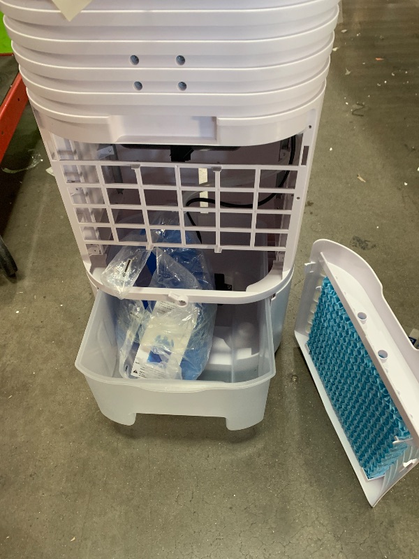 Photo 1 of **see note **AEROZY Windowless Portable Air Conditioner, 24.7" Small Evaporative Air Cooler for Room No Window, 3-Speed Settings, 4 Modes, 7H Timer, Remote Control, 4 Ice Packs, Quiet AC Unit for Bedroom