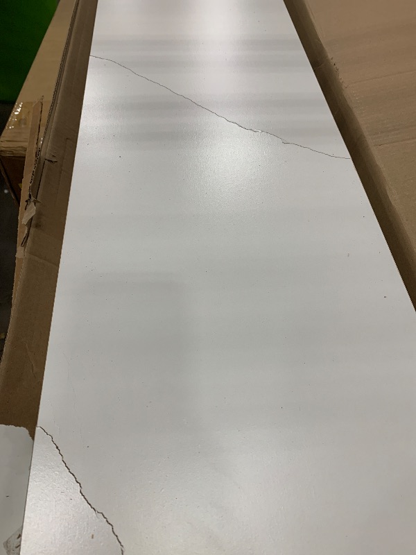 Photo 1 of **cracked wood **Tvilum Element 5 Shelf Narrow Bookcase, White