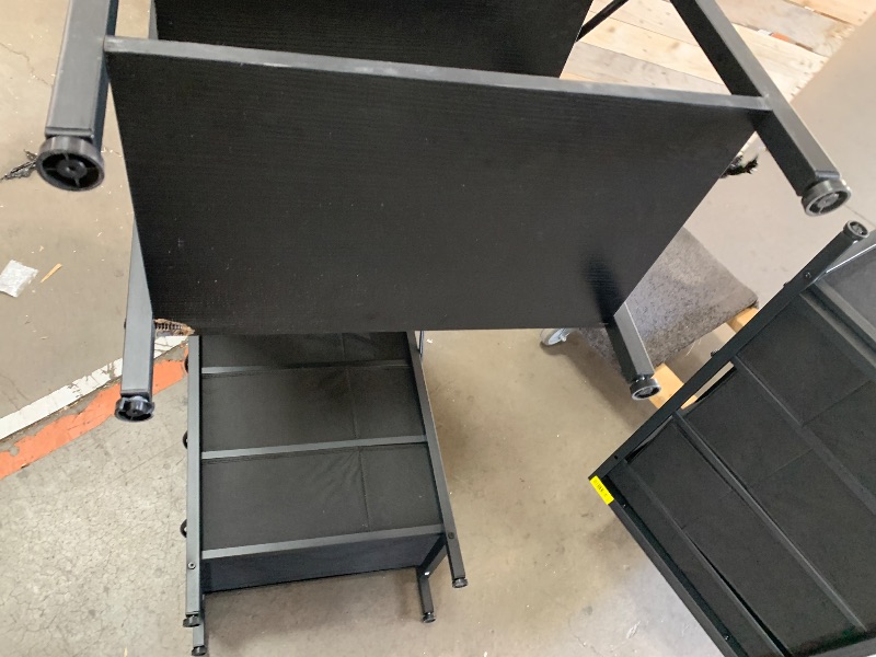 Photo 1 of **see note **Huuger Computer Desk with 6 Drawers, 47 Inch Office Desk with Shelves, Reversible Gaming Desk, Corner Desk with Storage, Work Desk for Home Office, Study, Living Room, Black