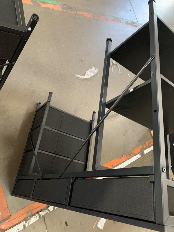 Photo 1 of **see note **Huuger Computer Desk with 6 Drawers, 47 Inch Office Desk with Shelves, Reversible Gaming Desk, Corner Desk with Storage, Work Desk for Home Office, Study, Living Room, Black