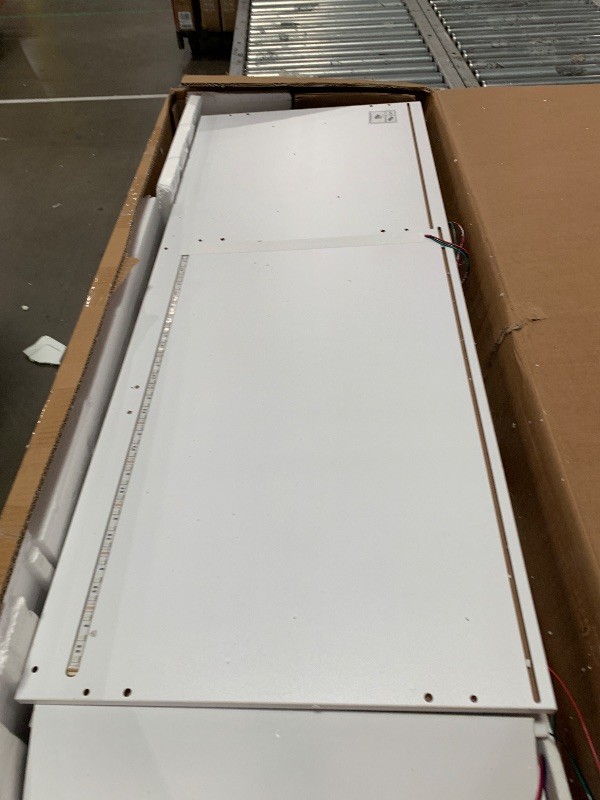 Photo 1 of Missing hardware *****HWB RGB LED Coffee Bar Cabinet Kitchen Storage Cabinet & Sideboard Buffet Cabinets - Wood Coffee Bar Table with Shelf Capacity for Dinning Room/Living Room/Kitchen(Black)