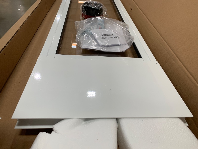 Photo 1 of *******************Missing pieces*******************
PetSafe Sliding Glass Pet Door - No-Cut DIY Install Doggy Door for Renters - Aluminum Frame - Adjustable Height 91 7/16" to 96" - Ideal for Medium Dogs Up to 40 lb - White