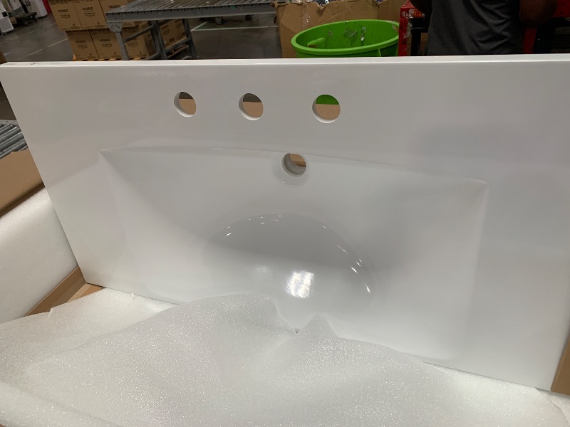 Photo 1 of (please see all images) 3-Hole Centerset Vanity Sink Top in Glossy White