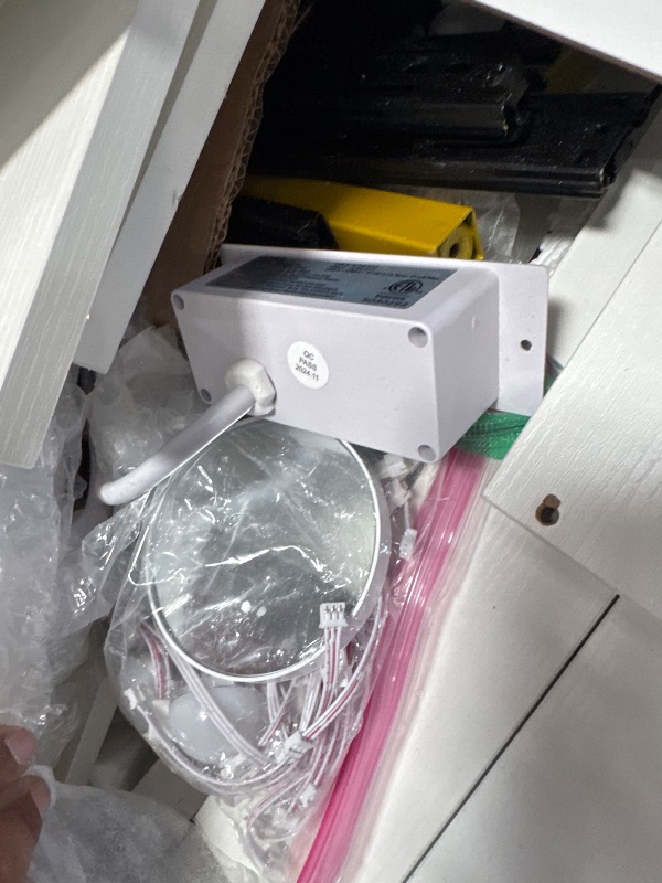 Photo 1 of *UNKNOWN BRAND** MISSING PARTS PREVIOUSLY ASSEMBLED* WHITE VANITY WITH MIRROR