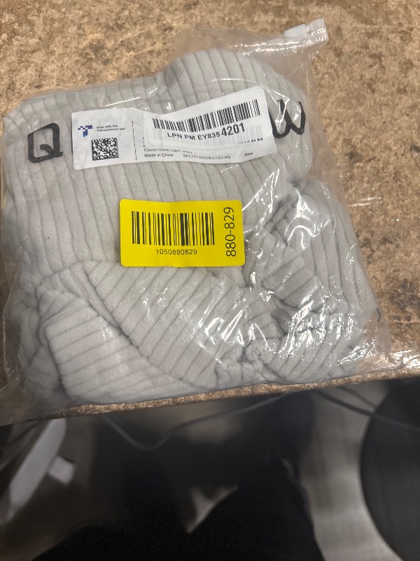 Photo 1 of ***UNKNOWN MISSING PIECES/POSSIBLE PARTIAL SET***  OHSIO Sectional Couch Covers, Wear Resistant Stretch Sofa Covers Washable Soft Couch Cushion Covers Anti Slip Furniture Protector Sofa Slipcovers for Pets (1 Piece Back Couch Cover, Light Gray)