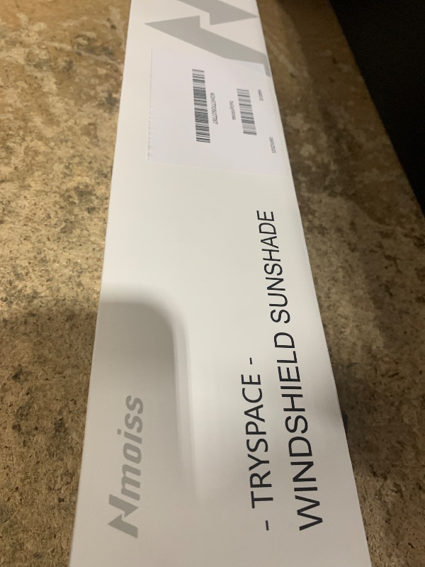 Photo 1 of [2025 Upgrade] Nmoiss Windshield Sun Shade Umbrella - [Vinyl Coating Heat Shield] Protect Car from Sun Rays & Heat Damage Keep Cool and Protect Interior, Spring Structure Edge Medium 56" L x 31" W