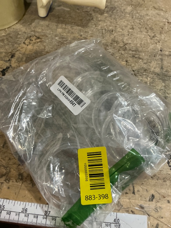 Photo 1 of 3" clear plastic rings 12 pieces