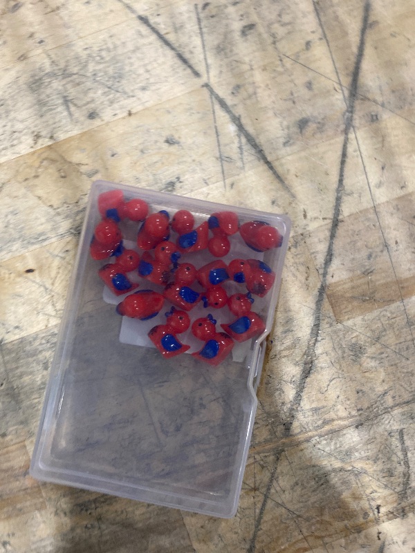 Photo 1 of 25pcs Tiny Spider Resin Ducks, Small Resin Duck with Spider Web Miniature Garden Decorations Mini Landscape Decor for Home Office Car Decor Festive Gift(Red)