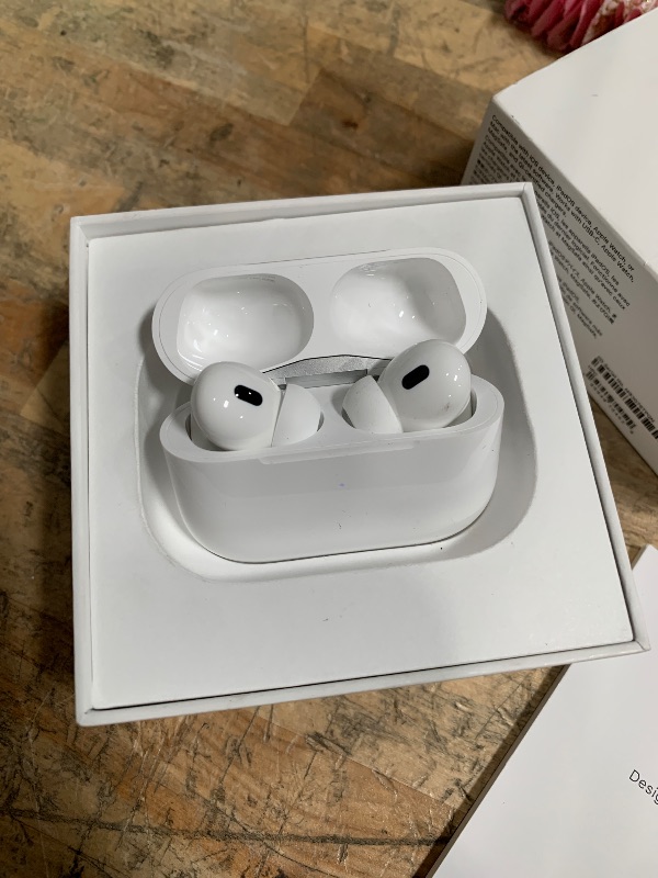 Photo 1 of  ** ACCOUNT LOCKED ***Apple AirPods Pro 2 Wireless Earbuds, Active Noise Cancellation, Hearing Aid Feature, Bluetooth Headphones, Transparency, Personalized Spatial Audio, High-Fidelity Sound, H2 Chip, USB-C Charging