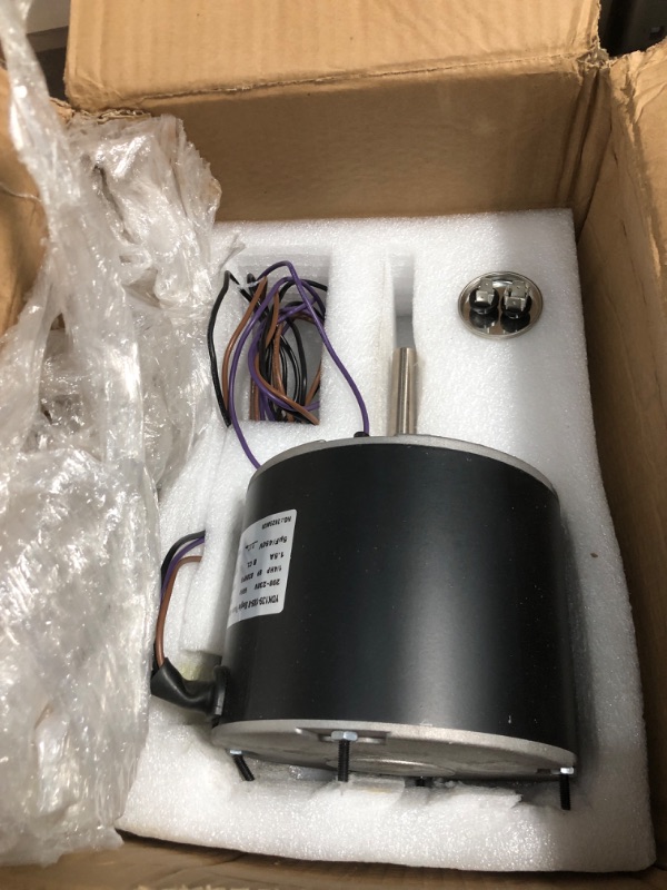Photo 1 of 0131M00061SP, 1/4 Hp Condenser Fan Motor Replaces Goodman Condenser Fan Motor, Zongshan Broad-Ocean YDK-180S84062-01-830 RPM, 1-Speed, Replaces Amana Janitrol P/N: 0131M00014PS