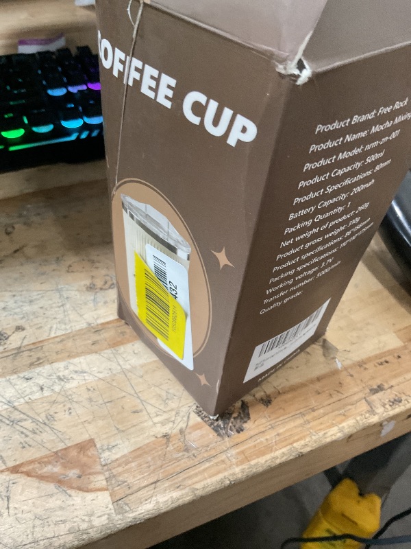 Photo 1 of (missing power cord) Self Stirring Coffee Mug With Lid 500ML Automatic Magnetic Self Stirring Cup 16.9 Oz Rechargeable Auto Mixing Cup 