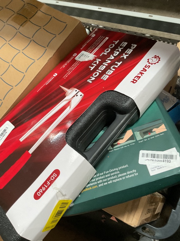 Photo 1 of Saker PEX Tube Expansion Tool Kit | PEX-A Expansion Tool with 1/2'', 3/4'',1'' Expansion Heads | Mannual Expander Tool Kit SD-F1960 Standard PEX Coupling