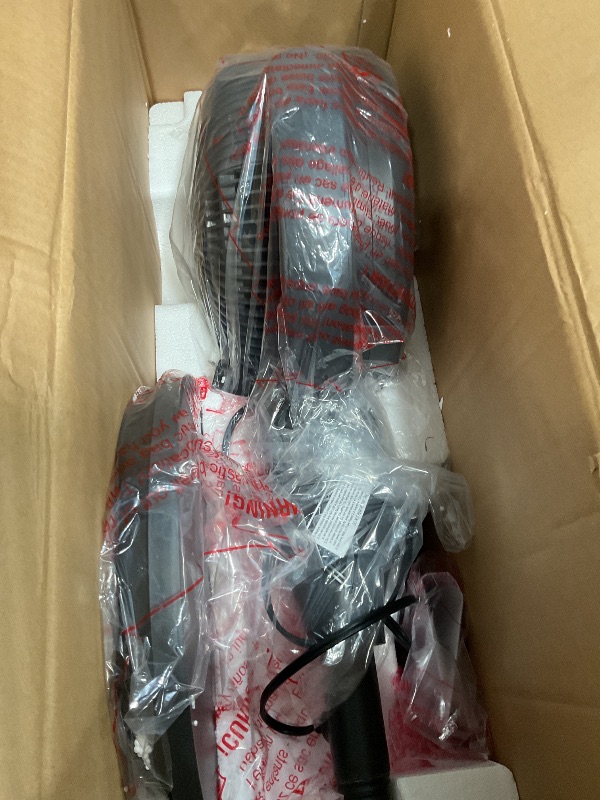 Photo 1 of (sold  for parts) PELONIS Pedestal Fan, Air Circulator, Ultra OmniFlow (135°+90°Auto Oscillation), Quiet Floor Fan with 3 Speeds, Remote, 7H Timer, Memory Function, Adjustable Height, Standing Fan for Bedroom