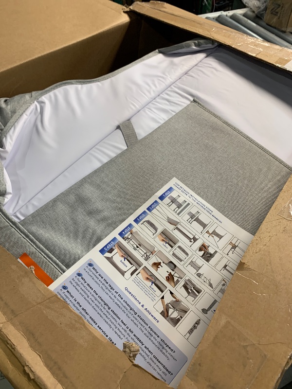 Photo 1 of (see all images) Saryocy Baby Changing Table, Versatile Folding Changing Table, Waterproof Diaper Changing Station, Adjustable Height with 2 Drawers