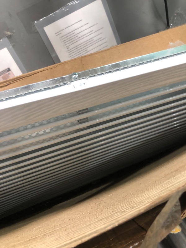 Photo 1 of [32 x 22 Duct Hole] Vent Cover. Aluminum Exterior Return Grille HVAC Sidewall - Outside Air Louver Waterproof & Rain Block. Return Grille Outdoor. The Aluminum Never Rust. White [33.6 x 23.6"Face]