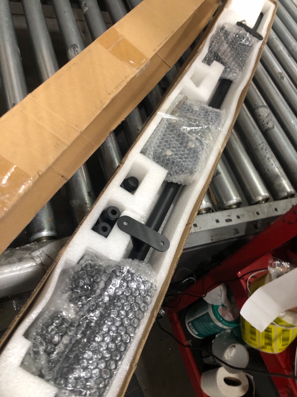 Photo 1 of ??????? 4FT Library Ladder Hardware Kit - Rolling Ladder Hardware with Braking Wheels, 350 lbs Capacity Heavy Duty Sliding Rail Track for Bookshelves/Kitchen/Loft