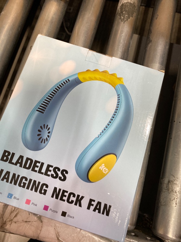 Photo 1 of Kids Neck Fan, Portable Bladeless Fans for Kid 4-14Y Girls & Boys, 2600mAh USB Personal Mini Cooling Fan for Travel/Camping/Study, 4 Speeds, Lightweight, Compact, Perfect Summer Gifts for Kids