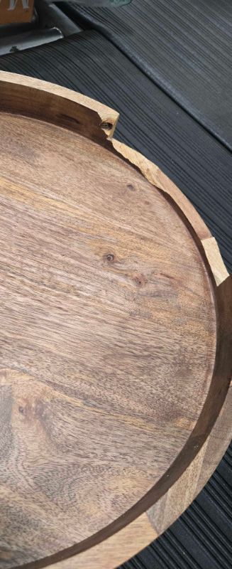 Photo 1 of ***CHECK PHOTOS FOR DAMAGE*** Gourmet Basics by Mikasa 5261664 Round Lazy Susan Serving Tray, 18-Inch, Mango