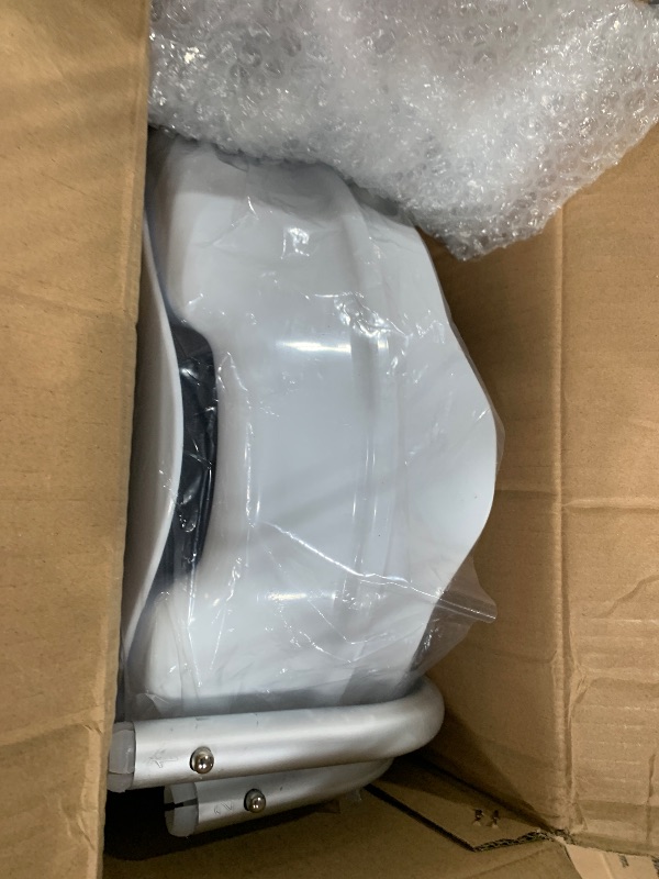 Photo 1 of Raised Toilet Seat with Handles for Elongated Toilets – Portable Commode Riser for Seniors, Disabled, or Injured – Easy Tool-Free Install, Anti-Slip Arms, Heavy-Duty 300 lb Support