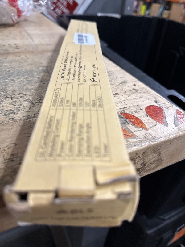 Photo 1 of **PARTIAL SET MISSING ASSEMBLY HARDWARE** BLS LED Closet Light, T401 Super Bright Wireless Under Cabinet Lighting | Motion Sensor Light | Large 4500mAh Rechargeable Battery Powered | 6000K White Glow | 180 Days Battery Time