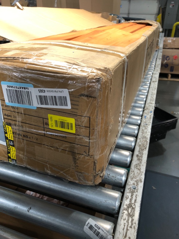 Photo 1 of ***PARTS  ONLY***(OPENED FOR INSPECTION) ROBOTIME Wooden Swing Set for Backyard, All-in-One Kids Outdoor Play Equipment with Swings, Slide, Climbing Rope Ladder, Outdoor Swing Playset for Kids Ages 3-10